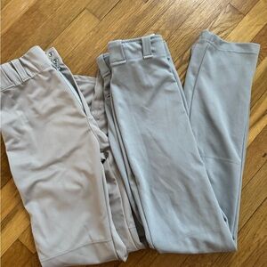 Bundle of men’s gray baseball pants - size small